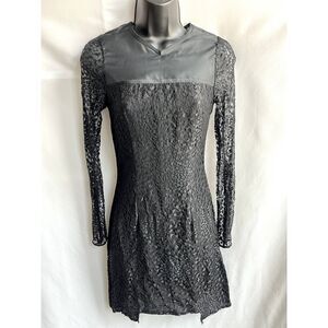H&M Conscious Collection NWT Little Black Dress Size 2 Lace Witchy Sexy Romantic
